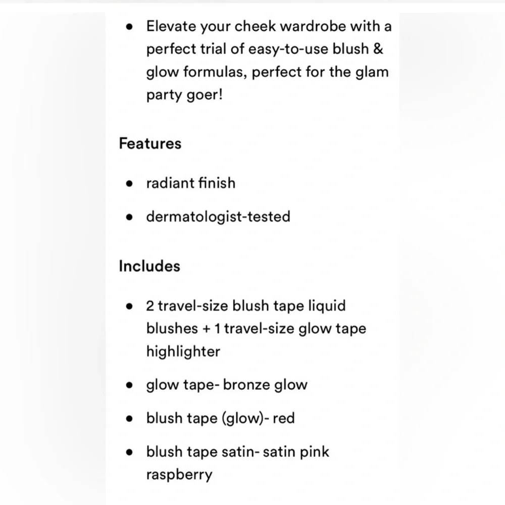 Tarte Blush & Glow Tape Travel Set- Bold Berries